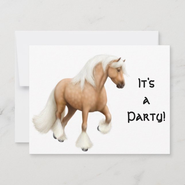 Irish Cob Party Einladung (Vorderseite)