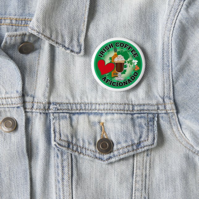 Irish Coffee Aficionado. Button (Beispiel)