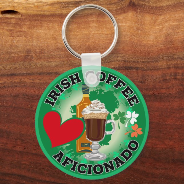 Irish Coffee Aficionado. Schlüsselanhänger (Vorderseite)
