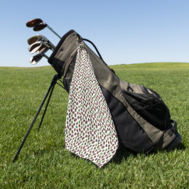 Irish Coffee Beans and Shamrocks Funny Design Golfhandtuch