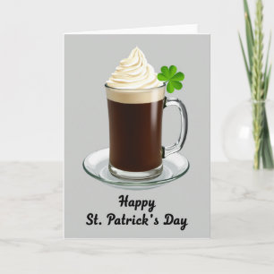 Irish Coffee Festtagskarte Karte