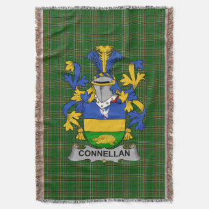 Irish Connellan oder O_Connellan Coat of Arms Fami Decke