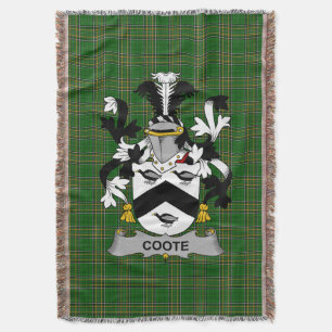 Irish Coote Coat Familienwappen Irland Decke