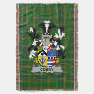 Irish Cosby (Lord Sydney) Coat of Arms Family Cre Decke