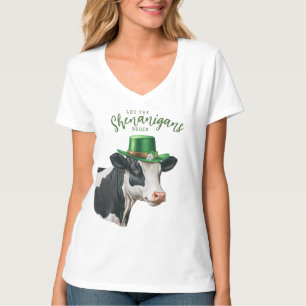 Irish Cow Lass der Shenanigans Begin T-Shirt