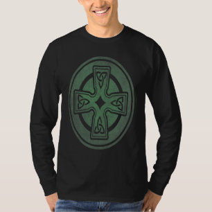 Irish Cross Celtic Knot Triquetra Christlich Trini T-Shirt