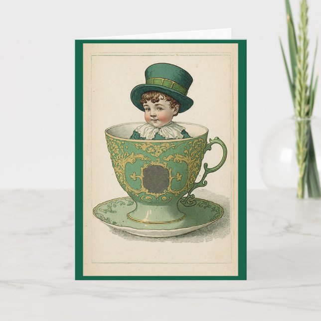 Irish Cup of Tea Grußkarte Karte (Vorderseite)