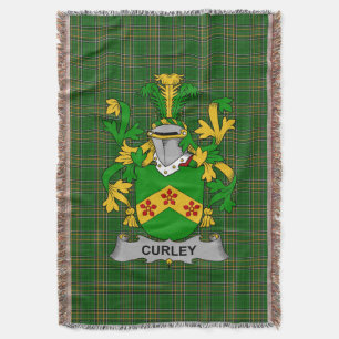 Irish Curley oder McTurley Coat of Arms Family Cre Decke
