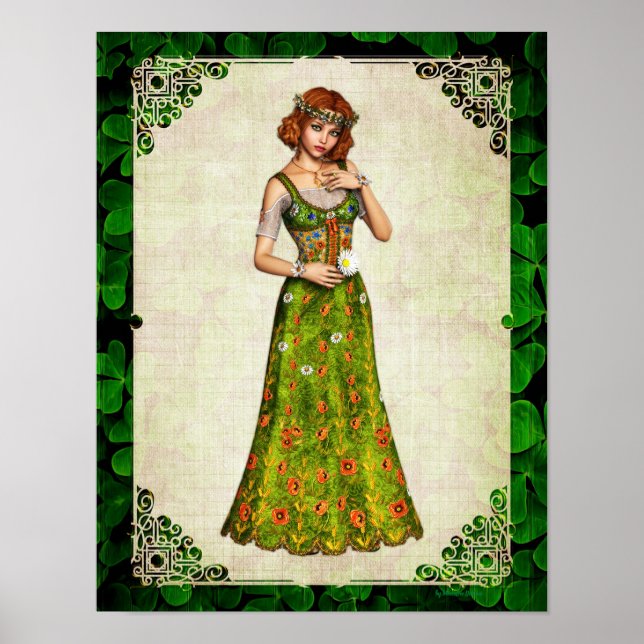irish Daisy Girl Poster (Vorne)