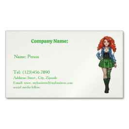 irish dall  magnetische visitenkarte