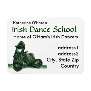 Irish Dance Business Card Premium Magnet