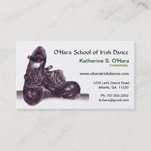 Irish Dance Business Card Visitenkarte