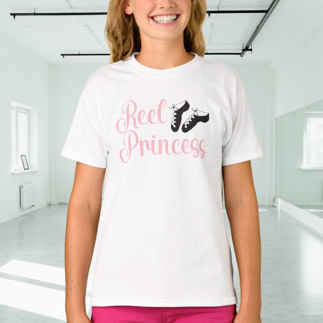 Irish Dance Light Pink Reel Princess Soft Shoes T-Shirt (Von Creator hochgeladen)