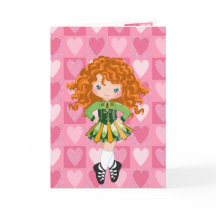 Irish Dance Pink Monochrome Herz Valentinstag