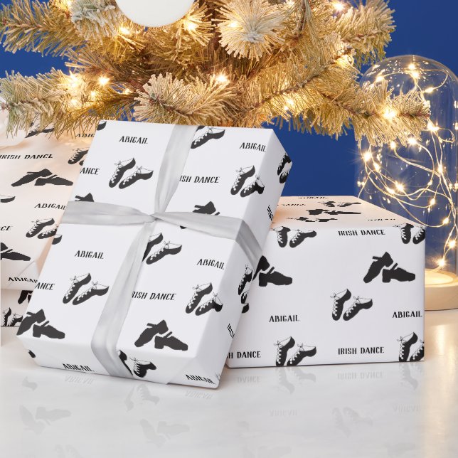 Irish Dance Soft Shoes and Hard Shoes Dance Geschenkpapier (Feiertage)
