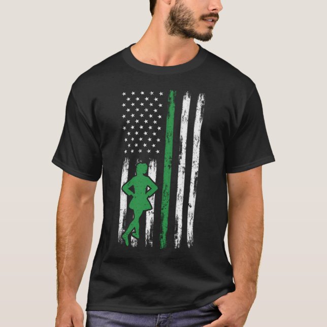 Irish Dance St Patricks Day Reel Girl Irish Step D T-Shirt (Vorderseite)