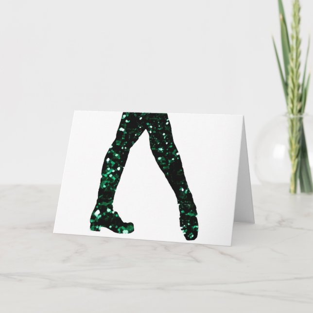 Irish Dancer Feiertagskarte (Vorderseite)