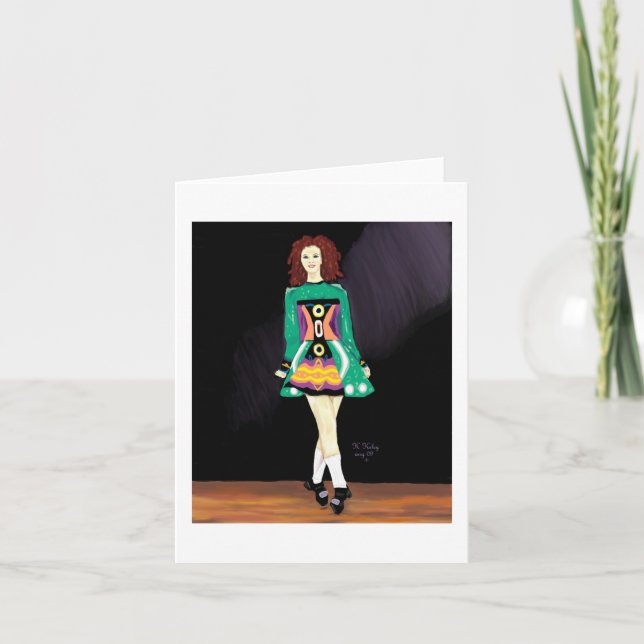 Irish Dancer notecard Karte (Vorderseite)