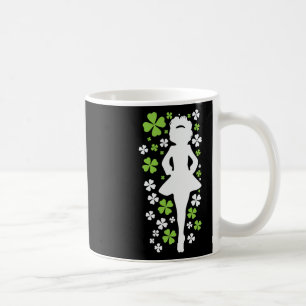 Irish Dancer Silhouette Clover Ireland Kleeblatt I Kaffeetasse