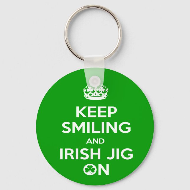Irish Dancer's, Behalt Calm Key Ring Schlüsselanhänger (Vorderseite)