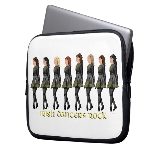 Irish Dancers Rock Laptopschutzhülle (Vorderseite Links)