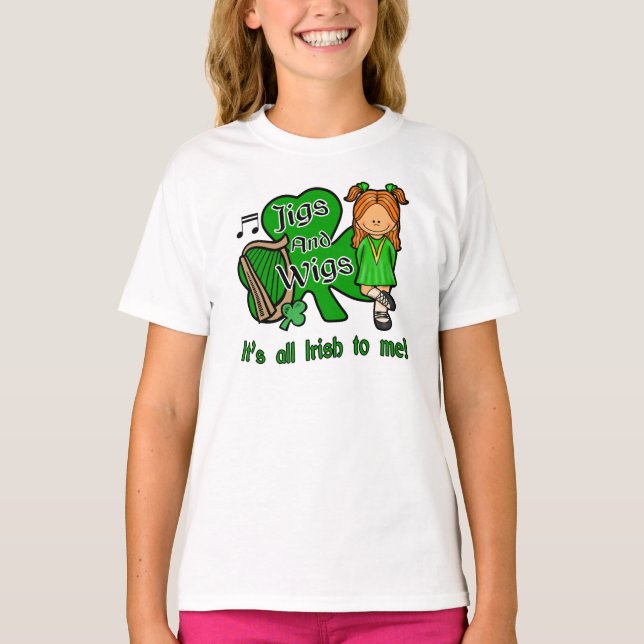 Irish Dancing, Jigs und Wigs T-Shirt (Vorderseite)