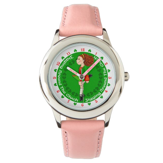 Irish Dancing Kids Watch Armbanduhr (Vorderseite)