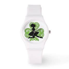 Irish Dancing Kleeblatt Celtic Knot Watch Armbanduhr