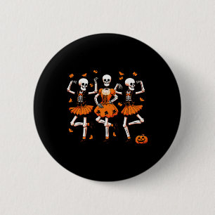 Irish Dancing Skeletts Spooky Dance Halloween Wom Button