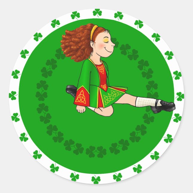 Irish Dancing Sticker (Vorderseite)