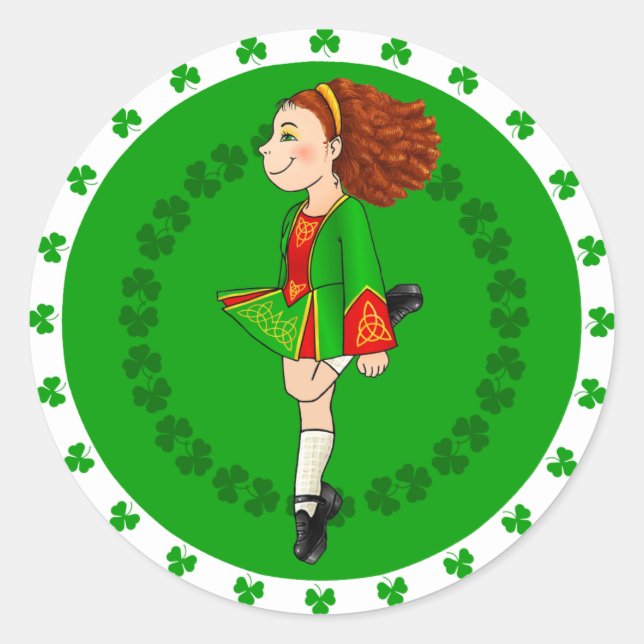 Irish Dancing Sticker (Vorderseite)