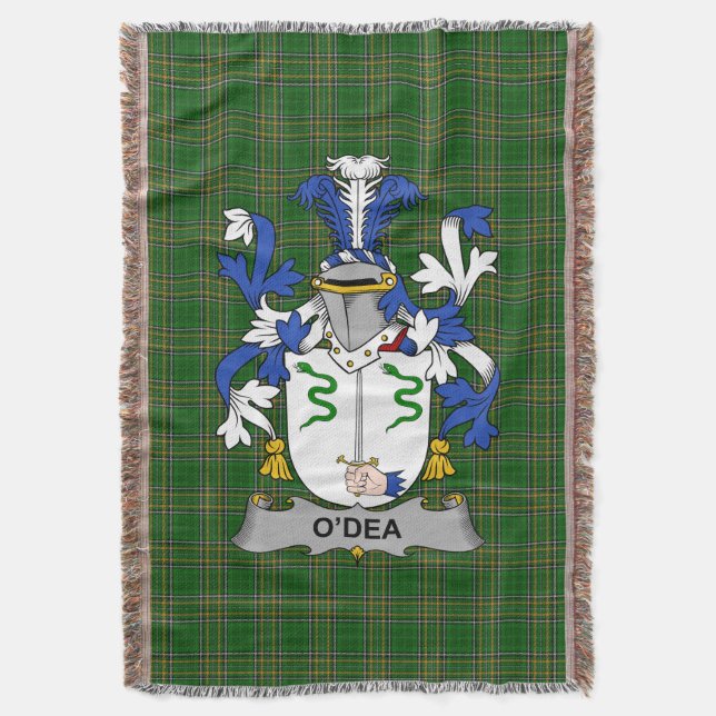 Irish Dea oder O_Dea Coat of Arms Familienwappen I Decke (Vorderseite Vertikal)