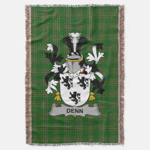 Irish Denn Coat of Arms Familienwappen Irland Decke