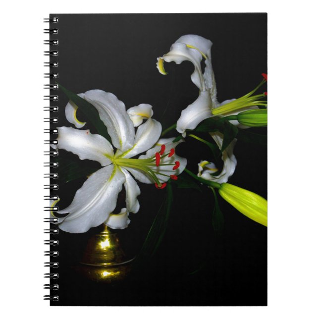 Irish Design-Messing- und Blumendesign Notizblock (Vorderseite)