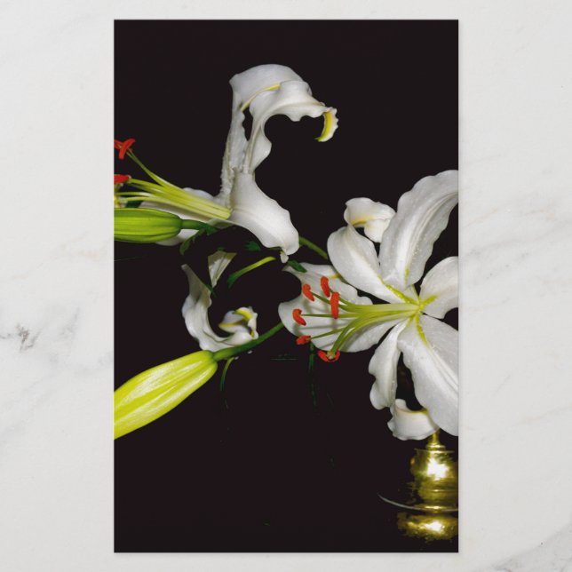 Irish Design - Sammlung von Messing und Blume Briefpapier (Vorderseite)