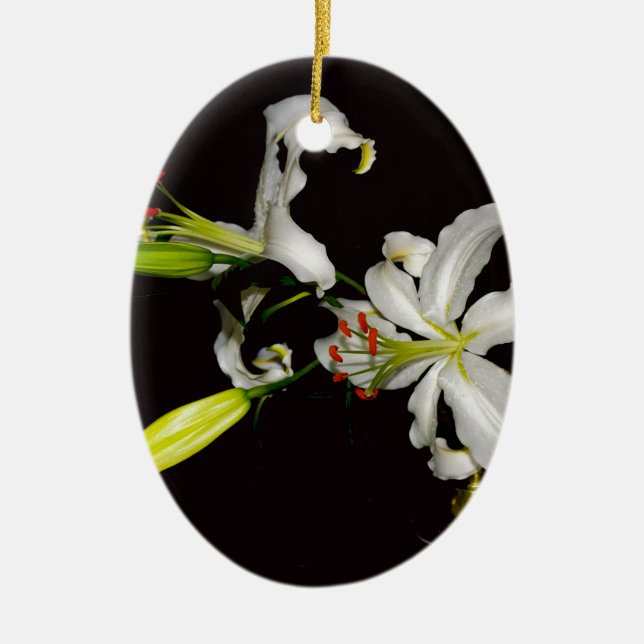 Irish Design - Sammlung von Messing und Blume Keramik Ornament (Vorne)