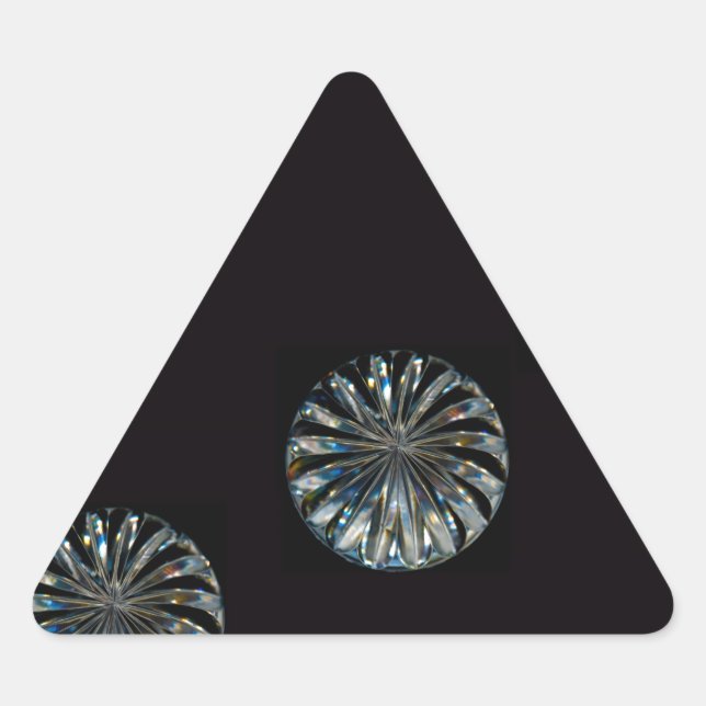 Irish Design-The Crystal Collection Dreieckiger Aufkleber (Vorderseite)