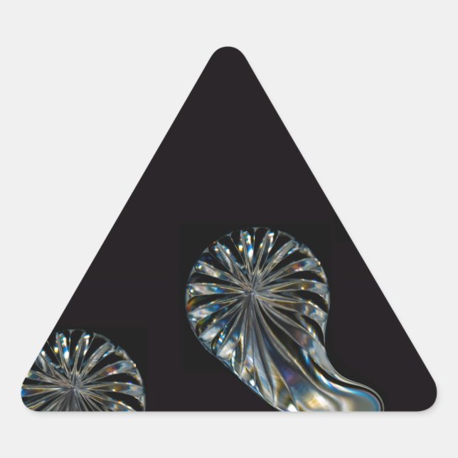 Irish Design-The Crystal Collection Dreieckiger Aufkleber (Vorderseite)