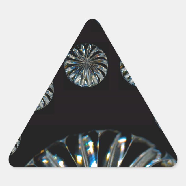 Irish Design-The Crystal Collection Dreieckiger Aufkleber (Vorderseite)