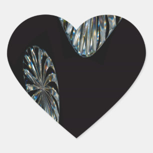 Irish Design - The Crystal Collection Herz-Aufkleber
