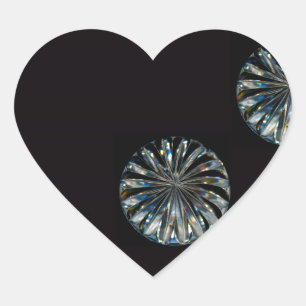 Irish Design-The Crystal Collection Herz-Aufkleber
