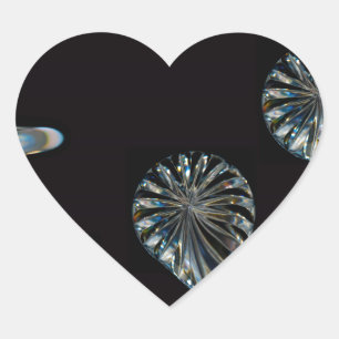 Irish Design-The Crystal Collection Herz-Aufkleber
