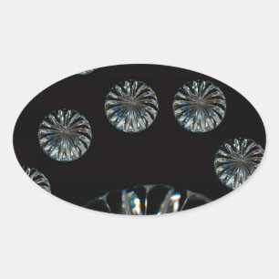 Irish Design-The Crystal Collection Ovaler Aufkleber