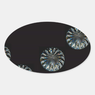 Irish Design-The Crystal Collection Ovaler Aufkleber