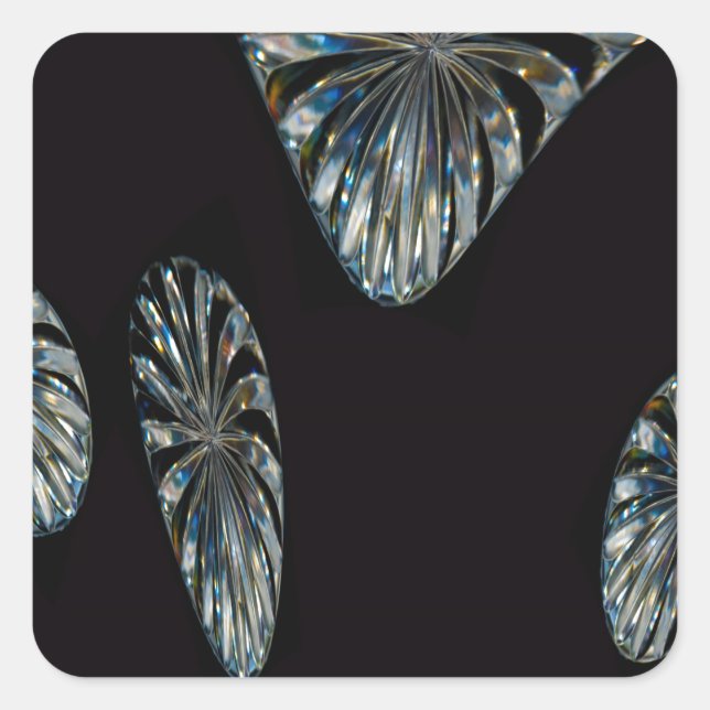 Irish Design - The Crystal Collection Quadratischer Aufkleber (Vorderseite)