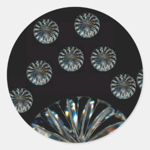 Irish Design-The Crystal Collection Runder Aufkleber