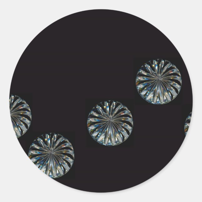 Irish Design-The Crystal Collection Runder Aufkleber (Vorderseite)