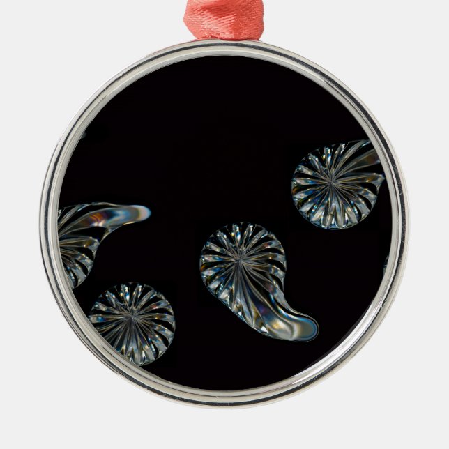 Irish Design-The Crystal Collection Silbernes Ornament (Vorne)