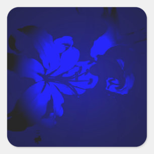 Irish Design-The Flower Collection Quadratischer Aufkleber