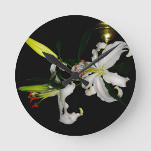 Irish Design-The Flower Collection Runde Wanduhr